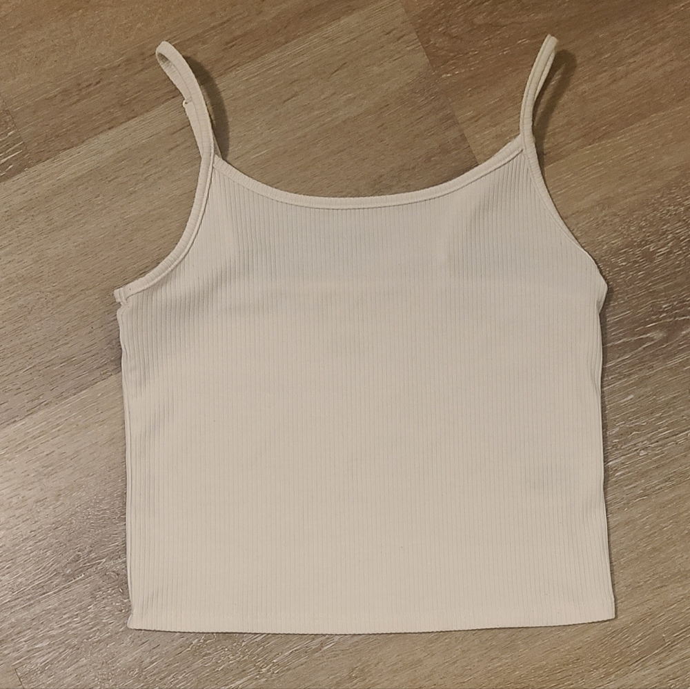American Eagle Ribbed Cami with Adjustable Straps
